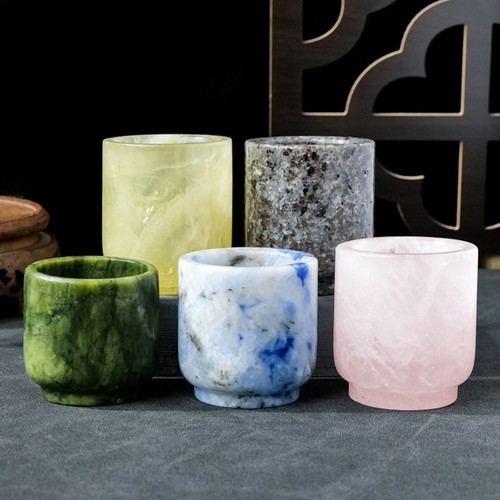 Tazza cristallo naturale lato