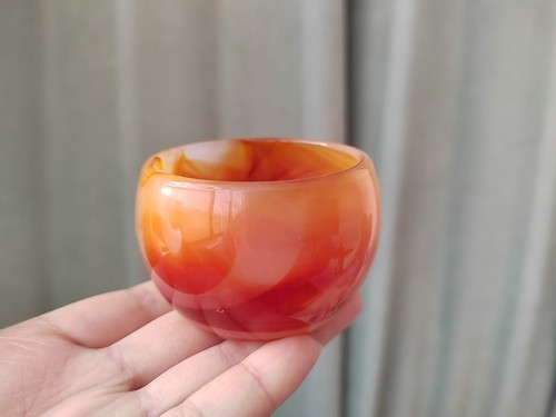 Tazza corniola intaglio agata