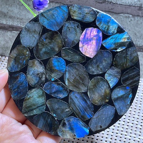 Raro piatto lastra labradorite